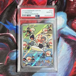 Pokemon TCG Sv08: Surging Sparks Clobbopus 207/191 Illustration Rare Holo PSA 10 - Image 1