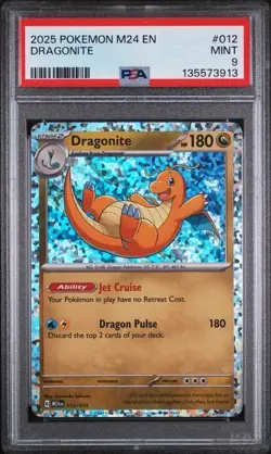2025 POKEMON M24 EN-MCDONALD'S COLL #012 DRAGONITE PSA 9 - Image 1