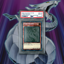 2022 YU-GI-OH! GFP2-EN178 CYBER DRAGON GHOST RARE PSA 8 - Image 1