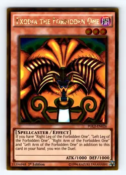 Yugioh Exodia the Forbidden One PGL2-EN026 1st Gold Rare - NM 💎 - Image 1