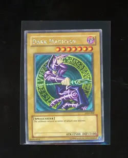 2002 Yugioh DDS-002 Dark Duel Stories Promo Dark Magician Prismatic Secret Rare - Image 1