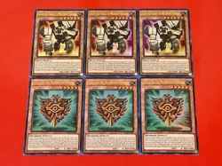 3x Shield Of The Millennium Dynasty + 3x Golem That Guards Treasures | YuGiOh! - Image 1