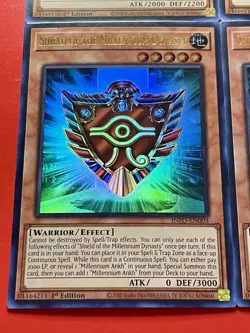 3x Shield Of The Millennium Dynasty + 3x Golem That Guards Treasures | YuGiOh! - Image 3