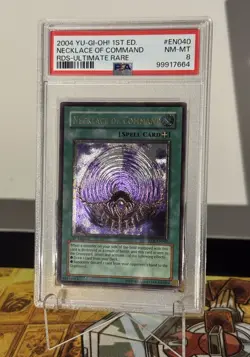 Yugioh Necklace of Command 1st Edition RDS-EN040 Ultimate Rare PSA 8 - Image 1