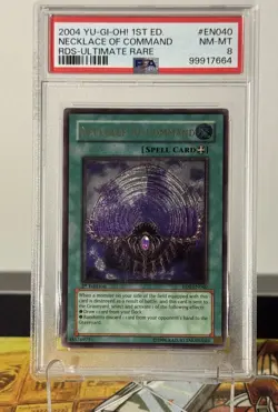 Yugioh Necklace of Command 1st Edition RDS-EN040 Ultimate Rare PSA 8 - Image 2