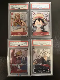 PSA 10 2022 One Piece Japanese 25th Anniversary Luffy/Zoro/Nami/Sanji - Image 1