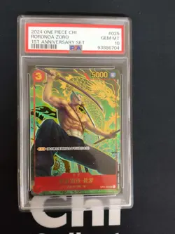Chinese Exclusive Roronoa Zoro One Piece 1st Anniversary Set SR OP01-025 PSA 10 - Image 1