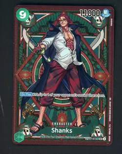 One Piece Shanks ST16-004 OP11 a Fist of Divine Speed Foil SP Alternative Art - Image 1