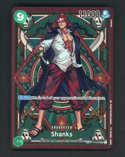 One Piece Shanks ST16-004 OP11 a Fist of Divine Speed Foil SP Alternative Art - Image 1