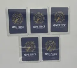 Lot of (5) One Piece TCG Monkey.D.Luffy OP11-058 Carrying On His Will OP13 - Image 2