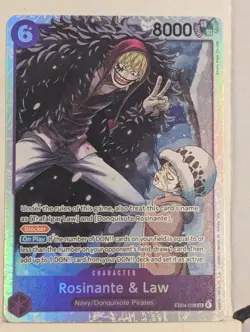 Rosinante & Law EB04-038 SR - THE AZURE SEA'S SEVEN ENGLISH OP14 - One Piece TCG - Image 1