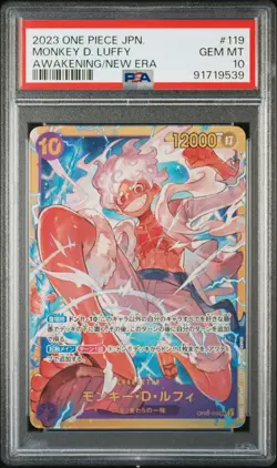 2023 ONE PIECE JPN OP05-AWAKENING OF THE NEW ERA #119 MONKEY D. LUFFY PSA 10 - Image 1