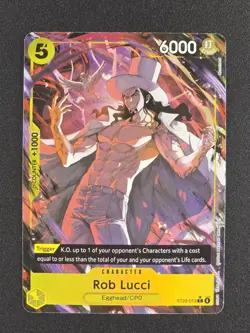 One Piece Rob Lucci ST29 Full Art Foil - Starter Deck 29 Egghead English - Image 1