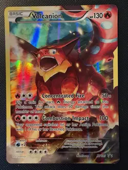 2017 Pokemon TCG Volcanion XY BLACK STAR PROMO HOLO Card XY185! GREAT CARD! - Image 1