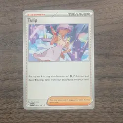 Pokemon TCG Supporter Card: TULIP 181/182 | Uncommon Paradox Rift - Image 1