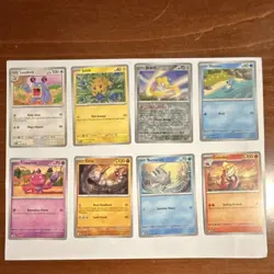 Pokemon TCG 8 Card Lot Loudred Joltik Jirachi Horsea Tinkatink Nintendo - Image 1