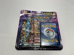 Pokemon TCG Lightning 4 Booster Packs 1 Bonus Card Factory Sealed - Image 1