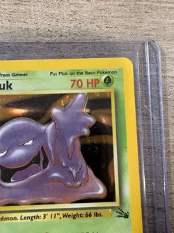 💥 Muk Fossil Holo Foil Rare - Pokemon TCG 1999 Fossil Set Vintage Card # 13/62 - Image 3