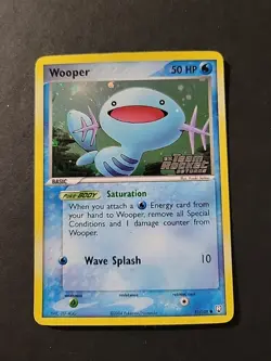 DMG/LP Pokemon Card - Wooper Team Rocket Returns 81/109 Reverse Holo Stamped - Image 1