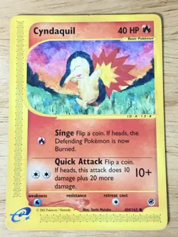 Cyndaquil 104/165 Expedition Common Pokemon Card^ - Image 1