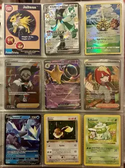 Vintage Pokemon Card Collection - No Binder Lot 5 Pages - Holo - Modern LP/NM - Image 1