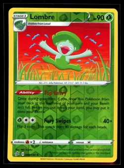 2020 Sword & Shield - Rebel Clash Lombre Reverse Holo Pokemon Card #008 - Image 1
