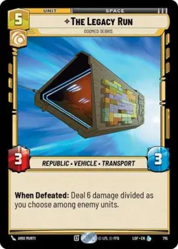The Legacy Run Doomed Debris (Foil) (Star Wars Unlimited) Foil - Image 1