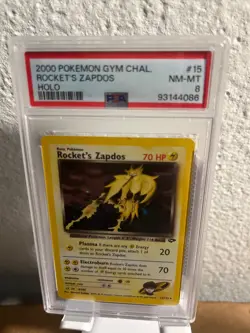 Rocket’s Zapdos 15/132 Gym Challenge Holo Rare Pokemon Card - Image 4