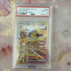 PSA 10 Jolteon ex SAR 209/187 Terastal Festival sv8a 2024 Pokemon Card Japanese - Image 1