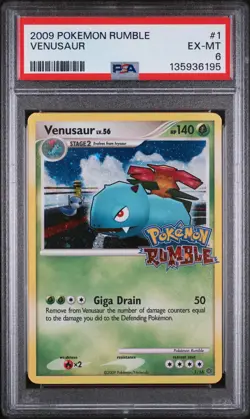 PSA 6 Venusaur 1 Rumble Holo Pokemon TCG Card NEW CERT - Image 1