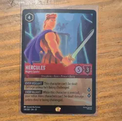 Disney Lorcana Hercules-Mighty Leader Character Card 118/204 TCG Cold Foil - Image 4