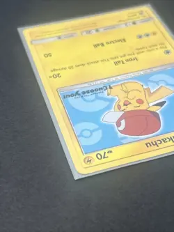 Pokemon TCG Pikachu SM113 Ash's Pokemon TCG Promo Card Mp - Image 4