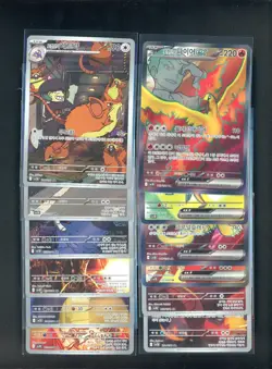 Lot of (12) Pokemon SV10 Korean Super & Art Rare's Cards w/ Rocket's Moltres - Image 1