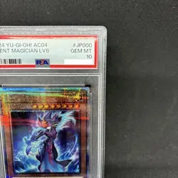 PSA 10 Silent Magician LV8 AC04-JP000 Quarter Century 25th Yugioh Card Japanese - Image 3