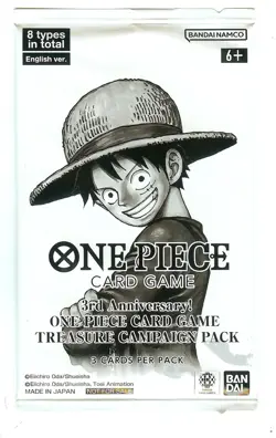 One Piece Card Game 3rd Anniversary Treasure Campaign Promo Pack ENGLISH - Image 1