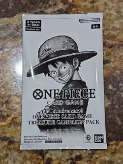 One Piece Card Game 3rd Anniversary Treasure Campaign Pack English Sealed New - Image 1