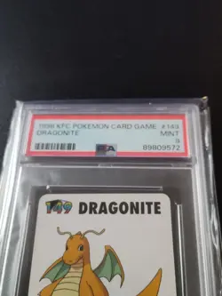 Dragonite #149 1998 KFC Pokemon Card Game PSA 9 Mint - Image 2