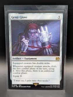MTG - Genji Glove - Non-Foil - Artifact Equipment - FIN #258 - Rare - NM - Image 1