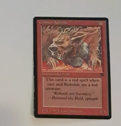 Crimson Kobolds MP Legends MTG Magic the Gathering - Image 1