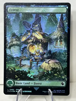 FOREST - FULL ART - CHOCOBO TRACK FOIL #482 - Final Fantasy - NM MTG - Image 4