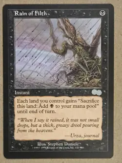 Rain of Filth - Urza's Saga - Near Mint | MTG - Image 1