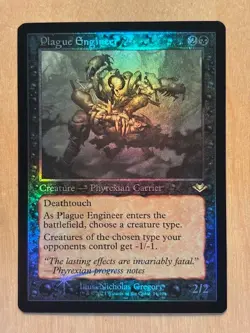 Magic the Gathering MTG Plague Engineer Retro Frame Foil Modern Horizons NM - Image 1