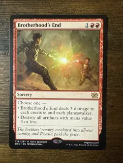 English - 1 x MTG Brotherhood's End The Brothers' War - Image 1
