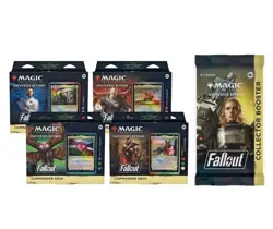 MTG Fallout Commander Deck Set of 4 (1 of Each) + 1 SEALED COLLECTOR BOOSTER - Image 1