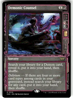 Demonic Counsel (Showcase) Duskmourn: House of Horror Regular MTG - Image 1