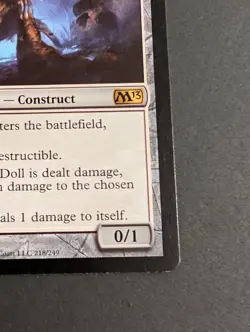 MTG Card - 1x Stuffy Doll - Magic Core Set 2013 - LP - Rare Artifact - #213 - Image 4