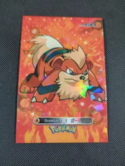 Pokemon 2024 Card Database Cracked Ice Holo Growlithe 058 Peru Borderless - Image 1