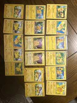Pikachu Pokemon 17 Card TCG Lot 2002-2017 Rare Vintage Cards English - Image 1
