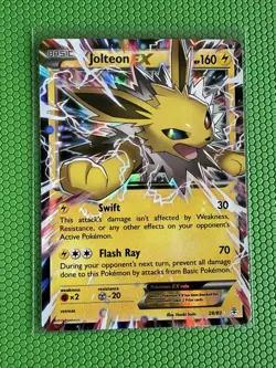 Pokemon TCG Jolteon EX Holo Rare Card Generations 28/83 - Image 1