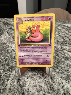 Slowbro 1st Edition 1999 Fossil Pokemon Card 43/62 - Image 1